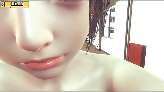 露出系「変態3D」JAV～エッチな生徒2人が授業中に犯される！